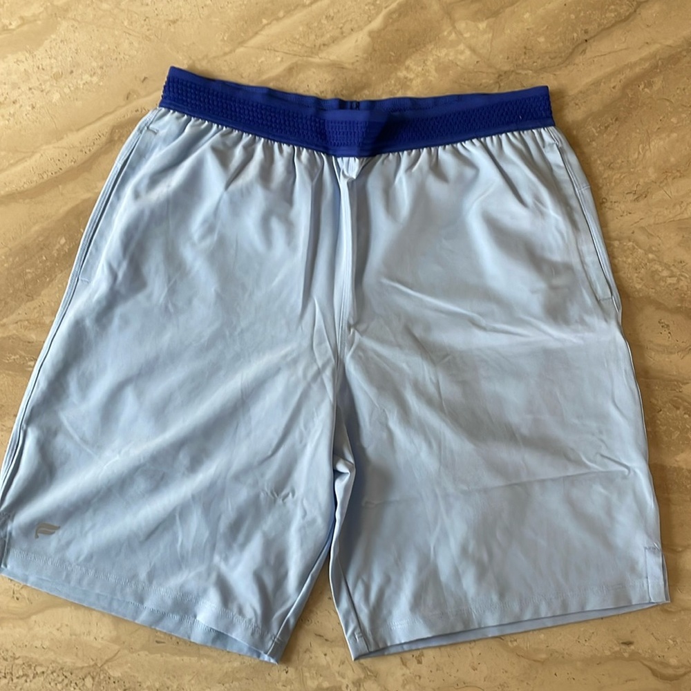 Light Blue Mens Work Out Shorts Fabletics Fundamental workout Shorts